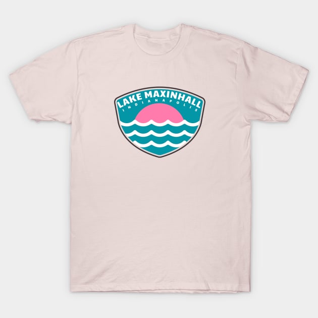 Lake Maxinhall Pink Sunset T-Shirt by Camp Happy Hour